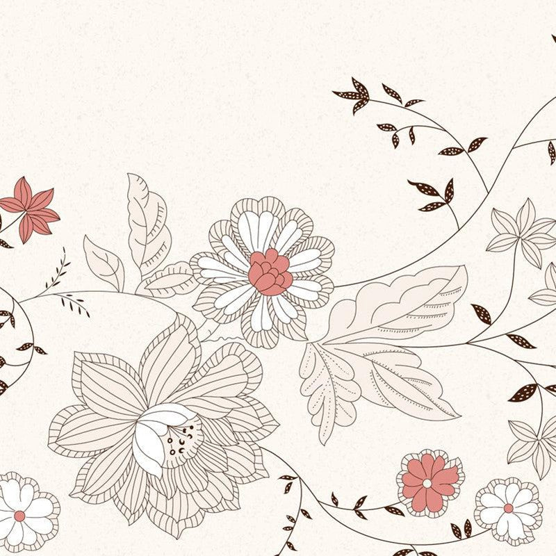 Floral Fusion Printed Curtain - Set Of Two media 4