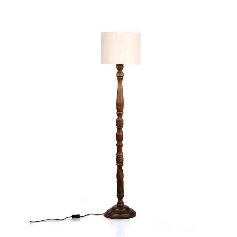 Classic Chic Vintage Stand Floor Lamp - White media 4
