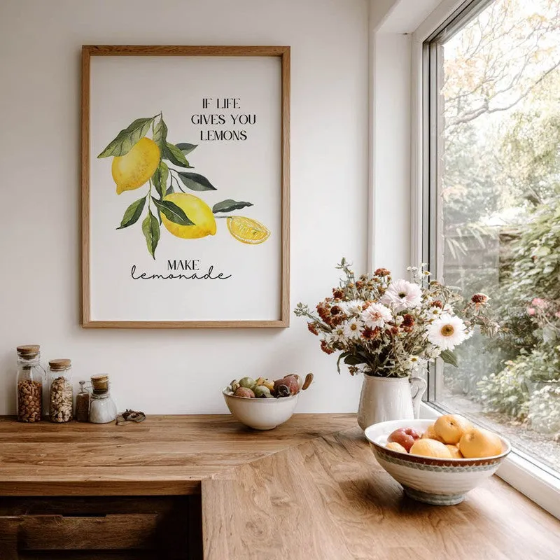 Yelllow Zest Archival Canvas Wall Art - Brown media 7