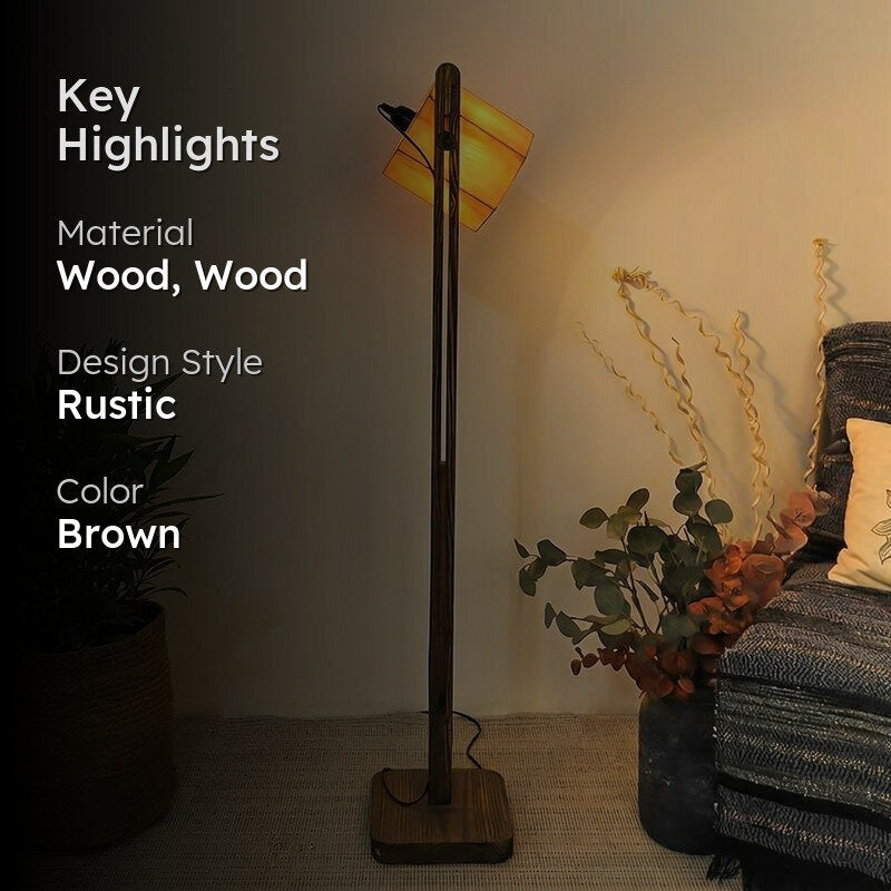Vlanie Wooden Floor Lamp media 2
