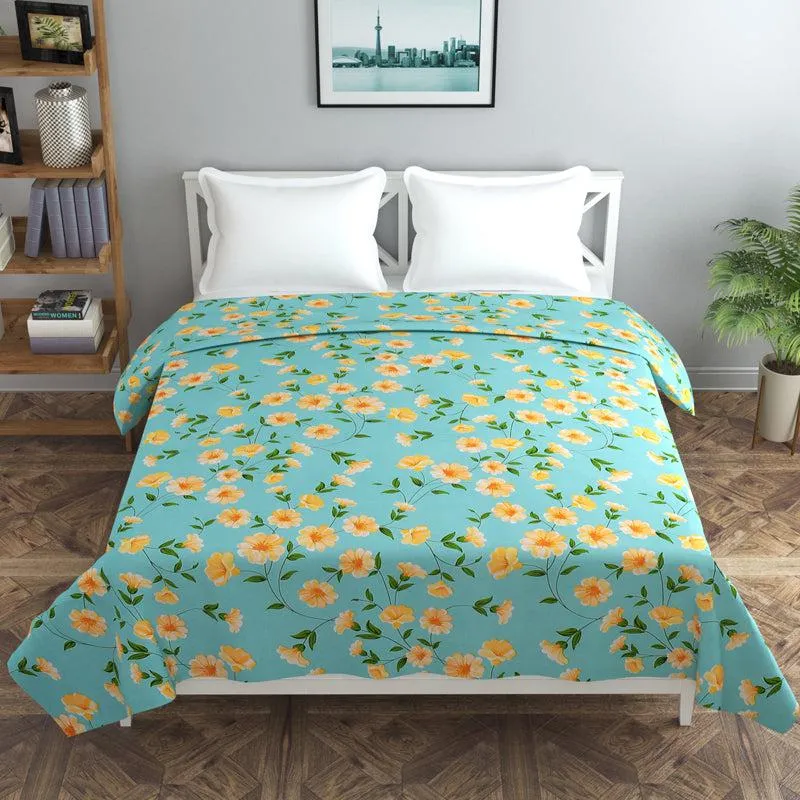 Sunflower Fields Floral Cotton Duvet Cover - 210 TC media 4
