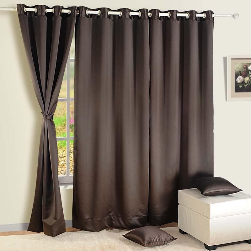 Swayam Dark Brown Castle Curtain media 4