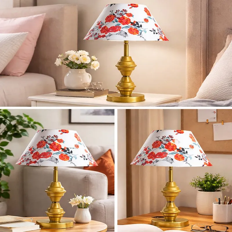 Floral Whisper Light Metal Table Lamp media 5