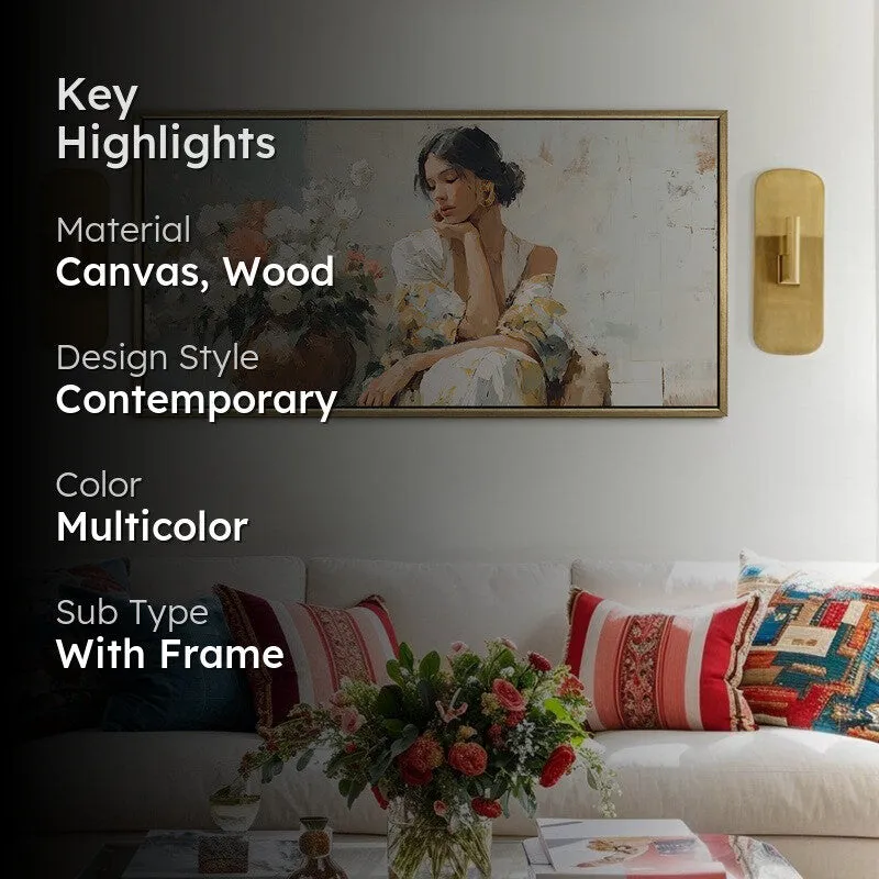 Pastel Dreams Canvas Wall Painting With Frame media 2