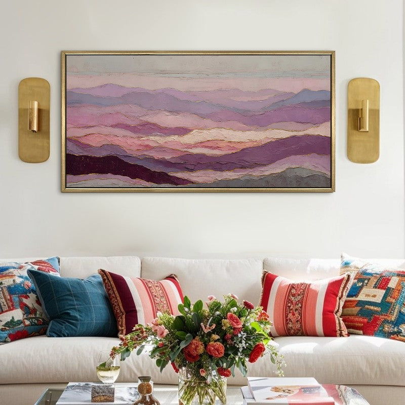 Purple Horizon Canvas Wall Art