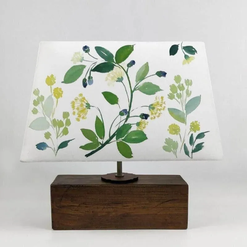 Fijo Flora Handpainted Fabric Table Lamp - Multicolor media 3