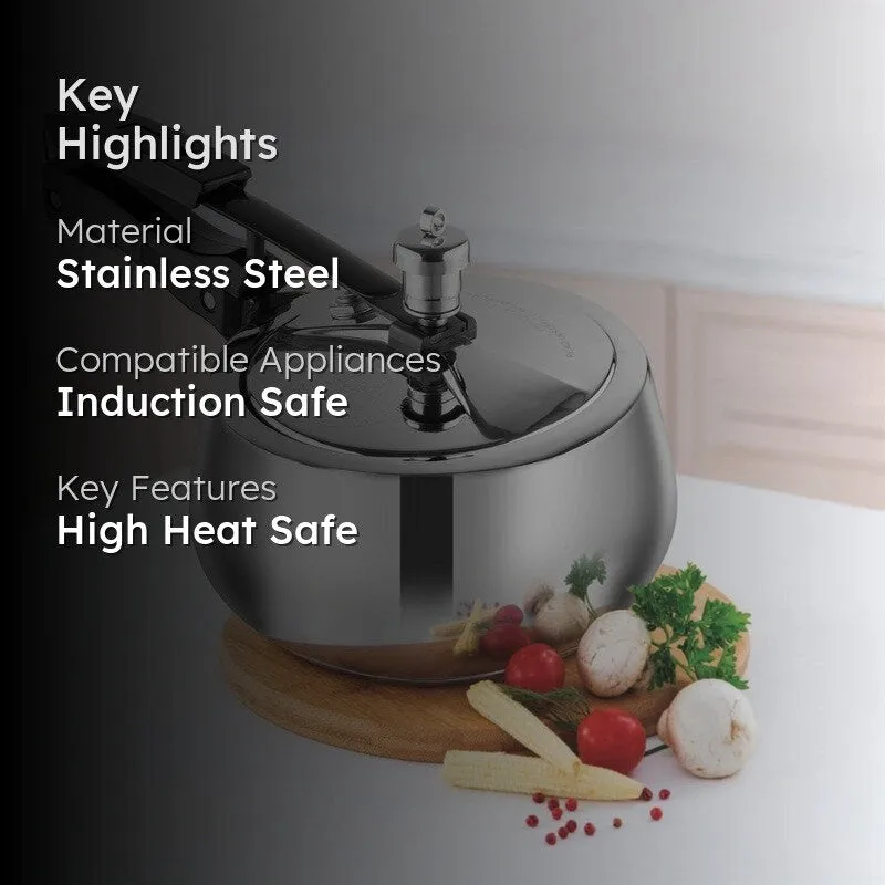 Vinod Forven Pressure Cooker Stainless Steel - 1500 mL media 2