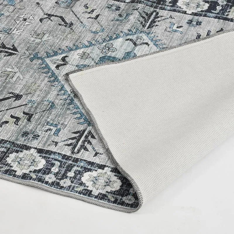 Aftab Velvet Rectangle Anti-Skid Carpet media 4