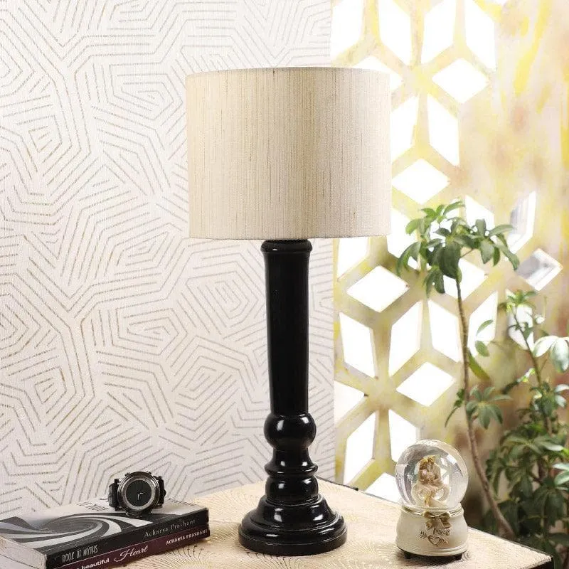 Sorar Hiber Fabric Table Lamp - Beige,Black media 3