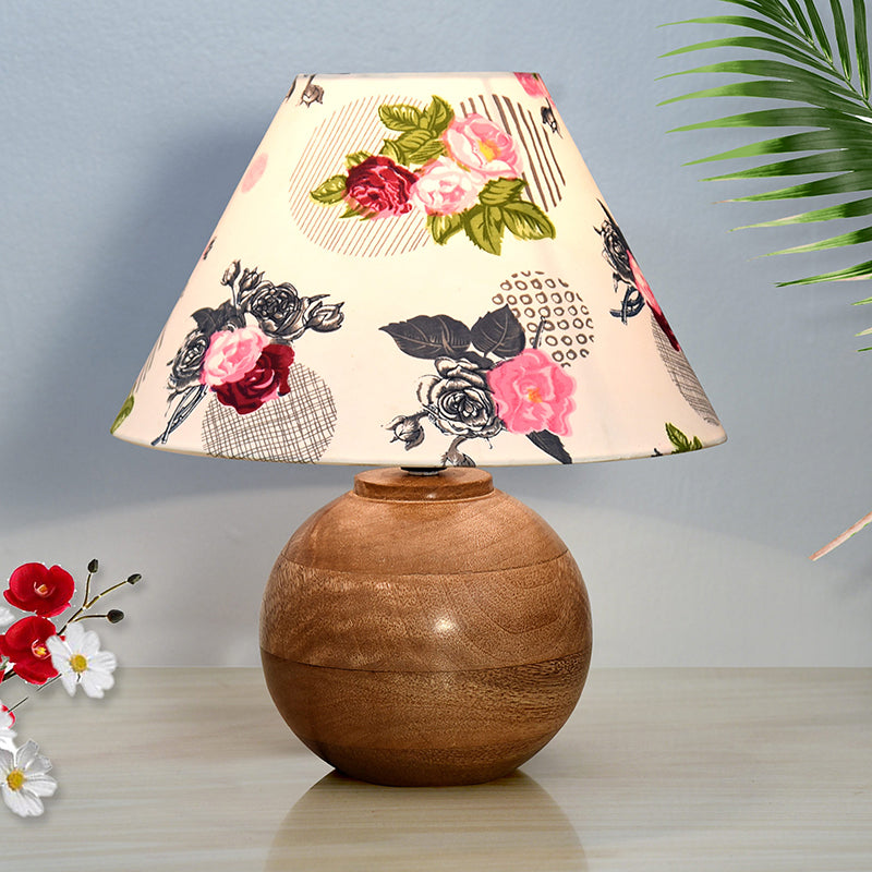Rosa Orb Fabric Table Lamp - Multicolor