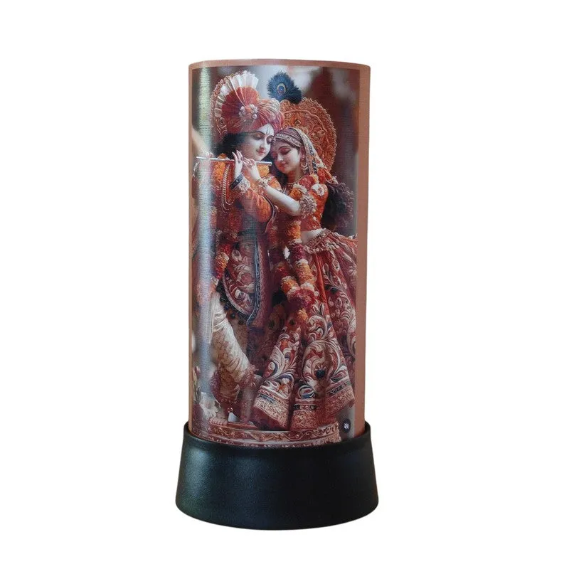 Radha Krishna Handmade Table Lamp media 4