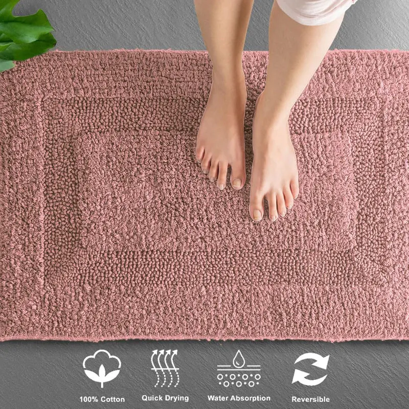 Paris Luxe Reversible Bath Mat - Pink media 6