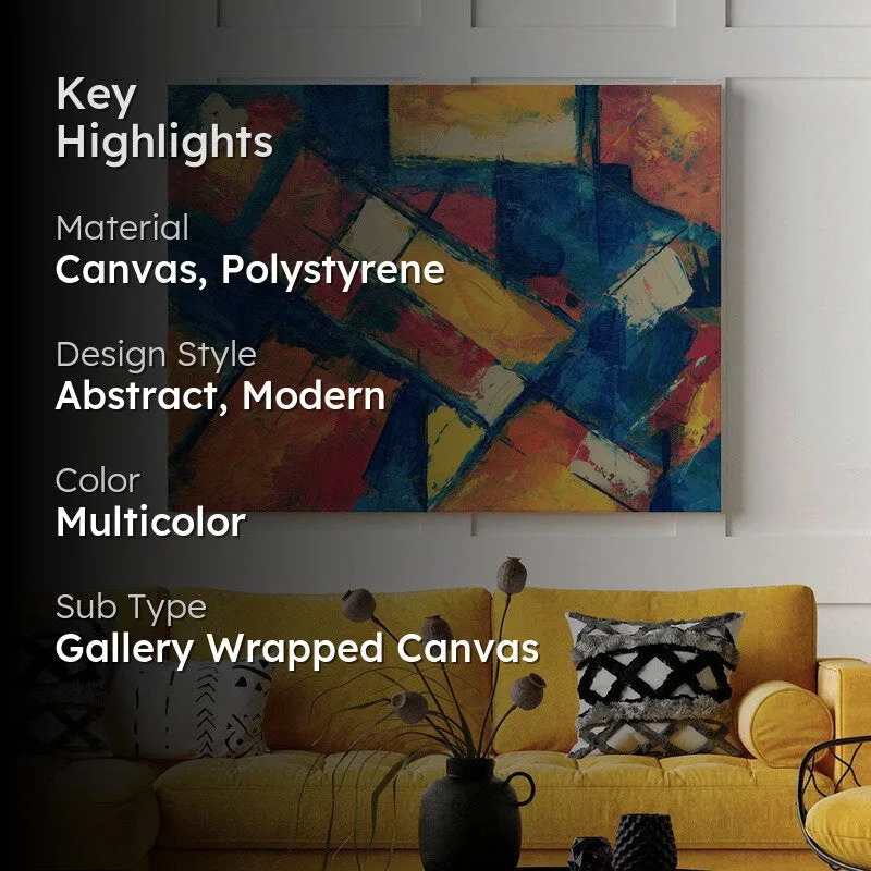 Mystic Abstract Canvas Painting - Black Frame media 2