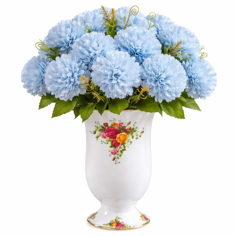 Florisse Artificial Hydrangea Flower (Blue) - Set Of Four media 4
