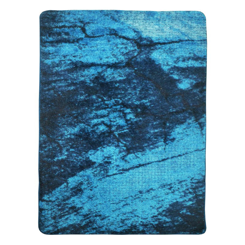 Syvon Abstract Micro Fiber Area Rug - Blue