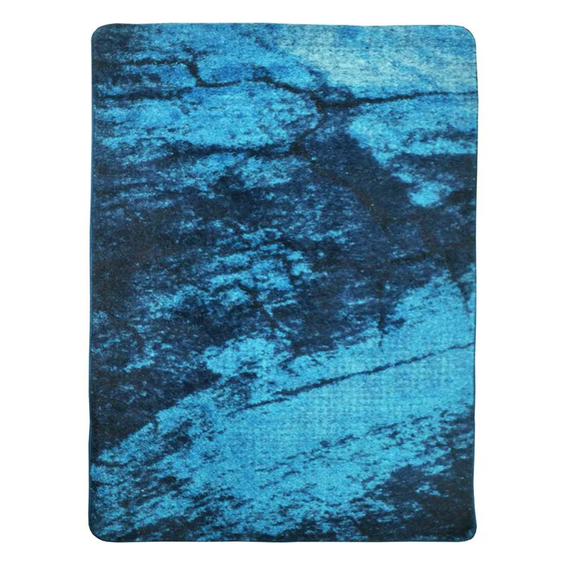 Syvon Abstract Micro Fiber Area Rug - Blue media 1