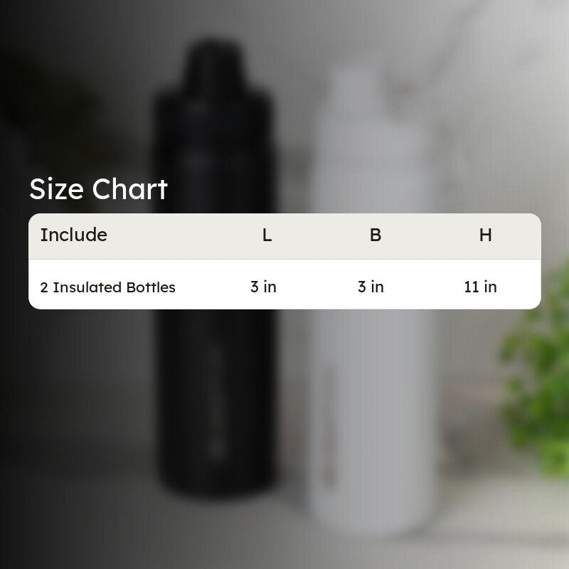 Drink Dazzle Hot & Cold Thermos Water Bottle (Black & White, 750 mL Each) - Set Of Two media 5