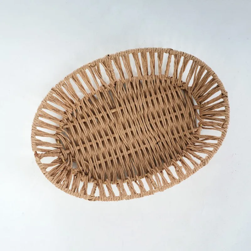 Willow Raffia Storage Basket media 6