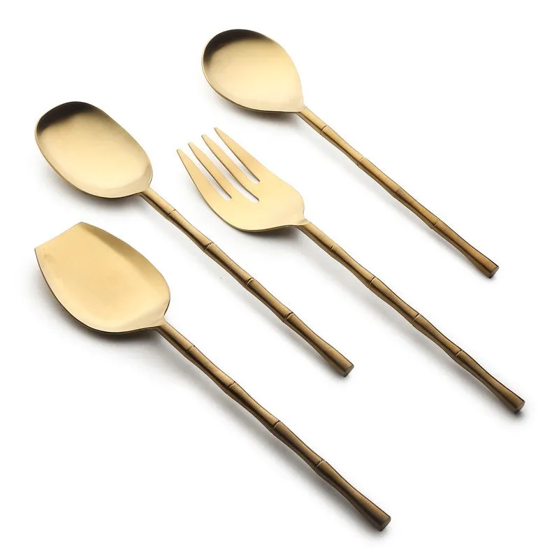 Bamboo Elegance Serving Set - Four Piece Set media 4
