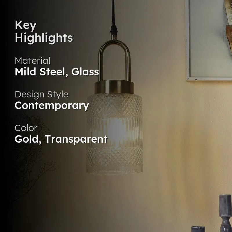 Beloria Elegant Glass Pendant Lamp media 2