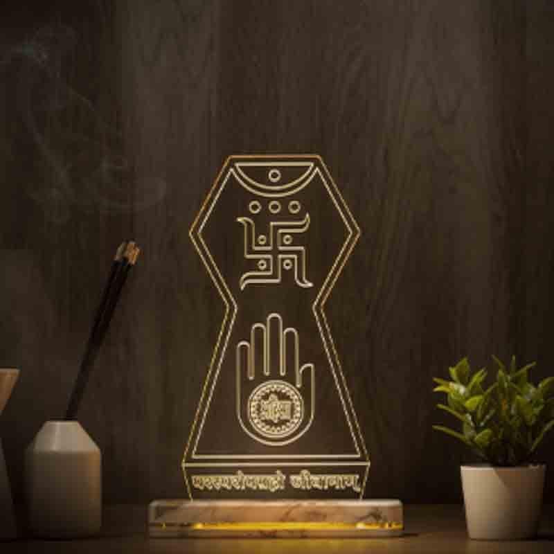 Michhami Dukkadam Acrylic Table Lamp - Transparent media 3