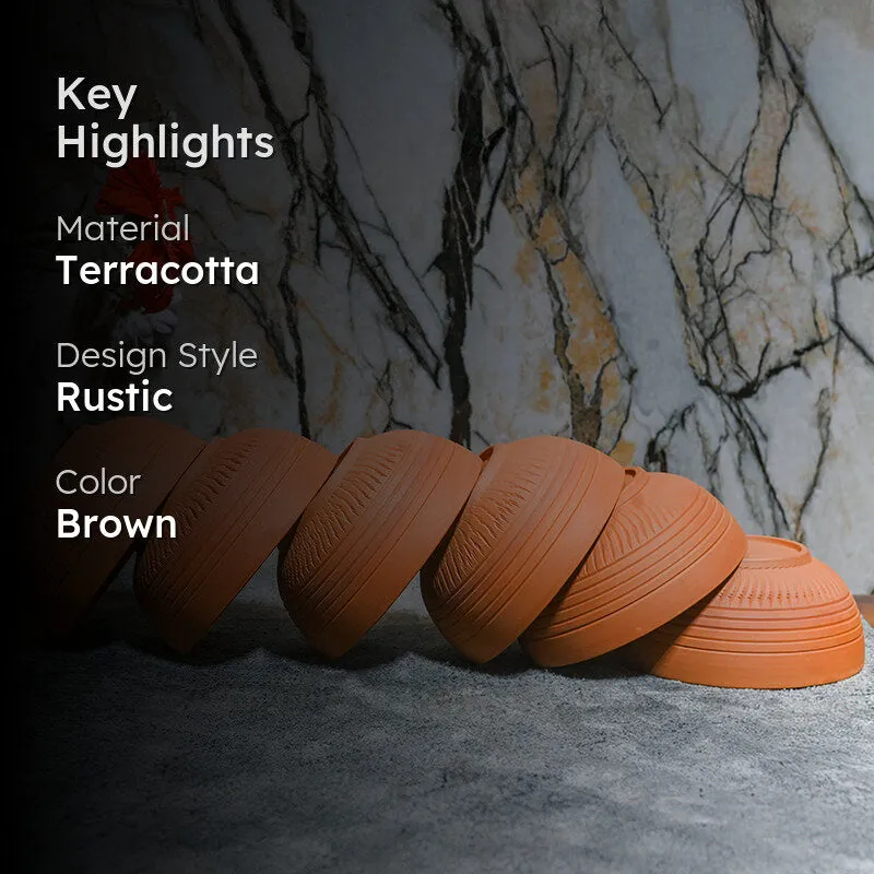Rhea Terracotta Serving Bowl (220 mL) - Set Of Six media 2