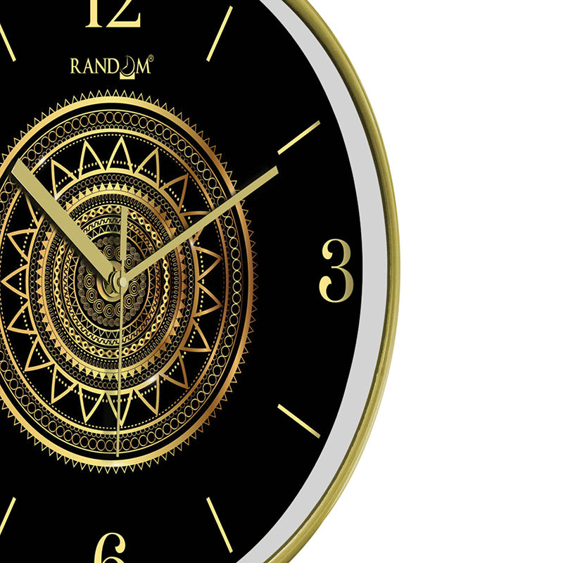 Yuga Mandala Wall Clock - Black media 5