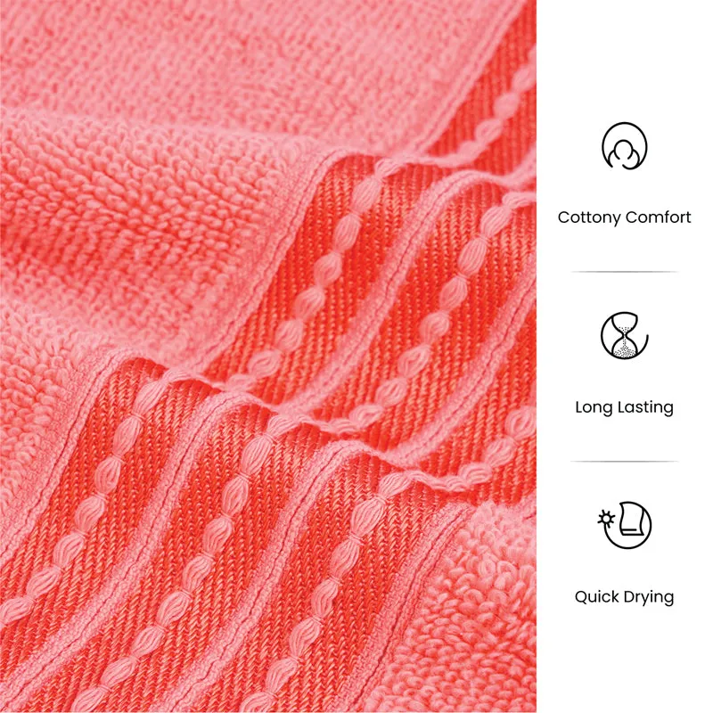 Micro Cotton LuxeDry Soothe Bath Towel - Coral media 7