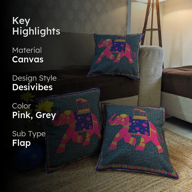Regal Tusker Cushion Cover - Set Of Three media 2