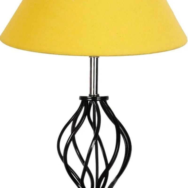 Georgia Fabric Table Lamp - Yellow,Black media 6