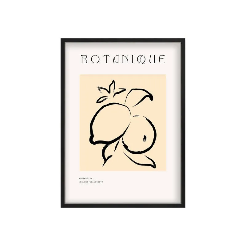 Citrine Canvas Wall Painting With Black Frame media 3
