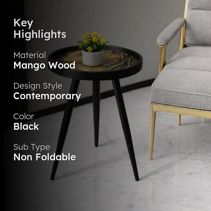 Minimal Mango Wood Side & Bedside Tables media 2