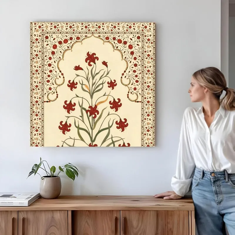 Folk Flora Canvas Wall Art media 4