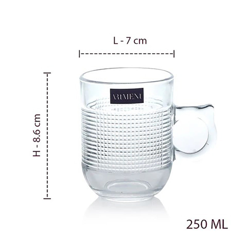 Auster Drinking Glass(250 mL) - Set Of Six image 11