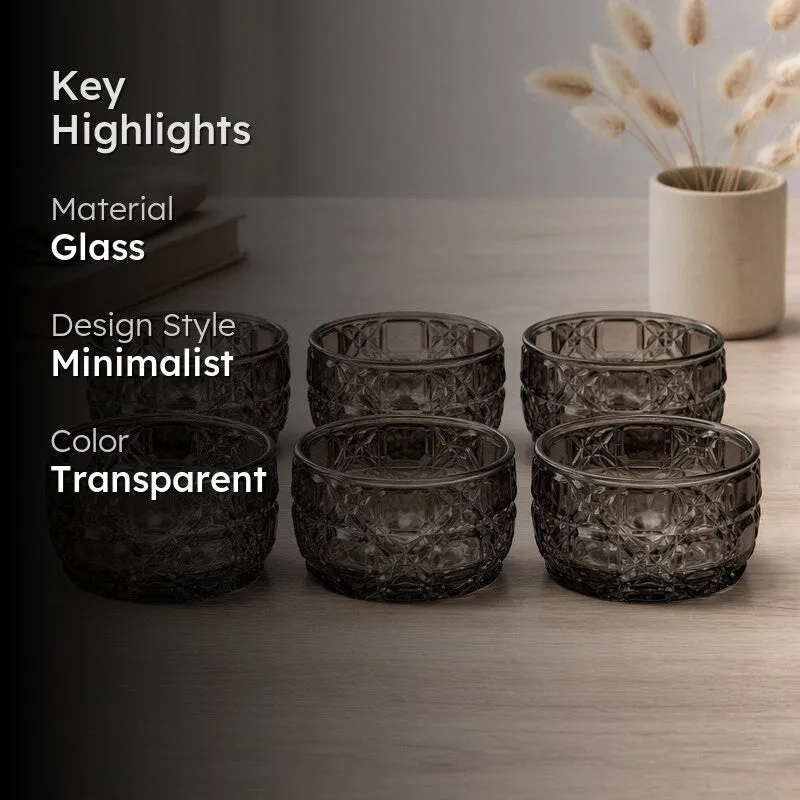 Glass Snack Bowls (130 mL Each) - Set Of Six media 2