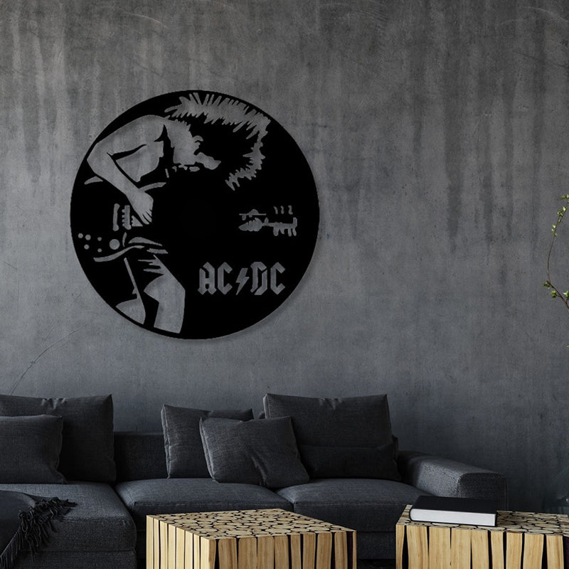AC DC Rock Iron Wall Accent