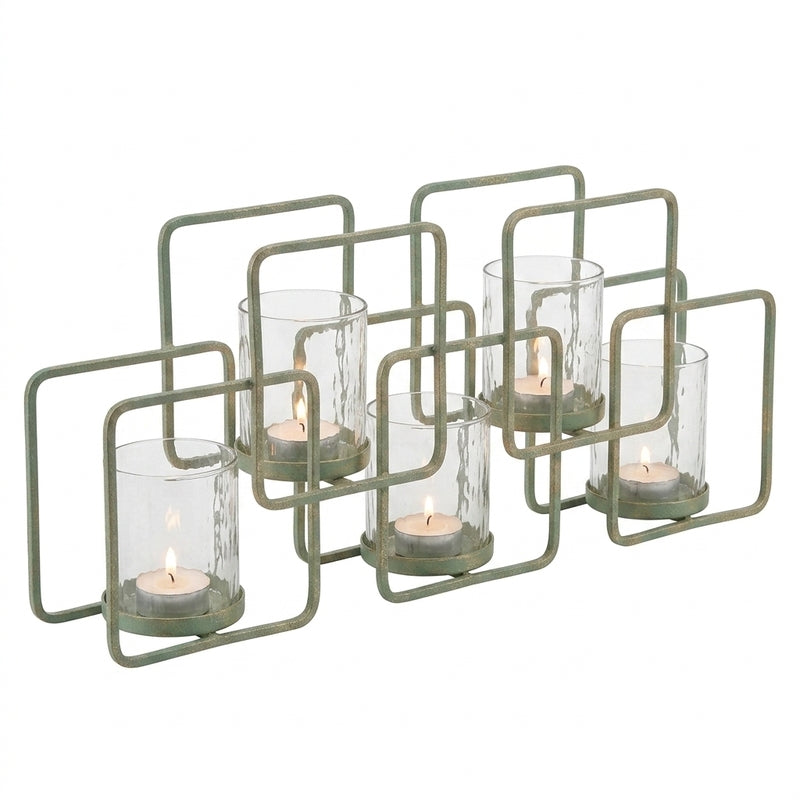 Bella Turquoise Candle Holder - Set Of Five media 5