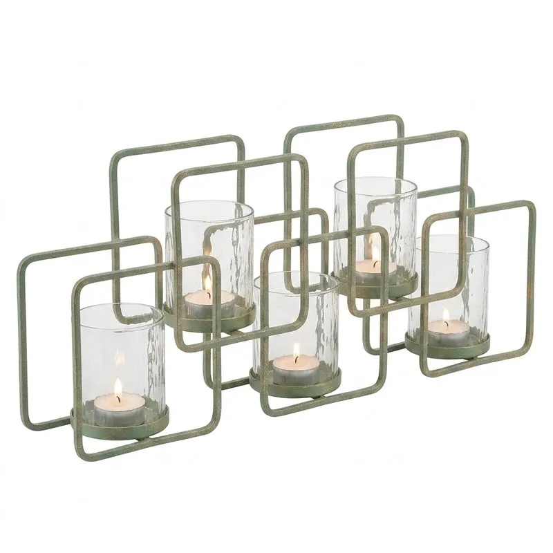 Bella Turquoise Candle Holder - Set Of Five media 5
