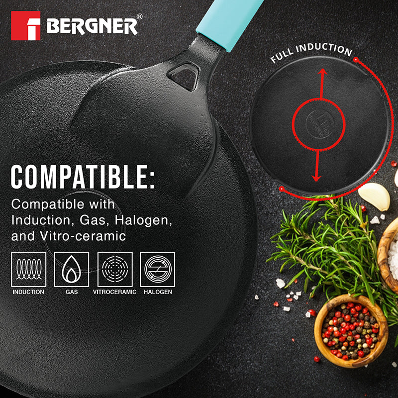 Bergner Arden Induction Safe Cast Iron Tawa - 26 cm image 6