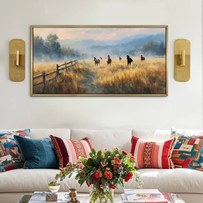 Runwild Canvas Wall Painting With Frame media 1