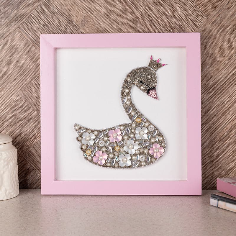 Sweet Swan Shine MDF Wall Accent - Swan Love Collection