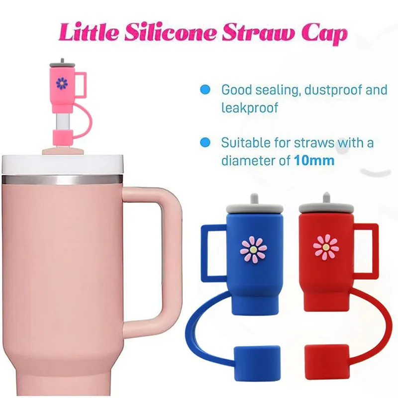 Mini Tumblers Straw Cover (White & Pink) - Set Of Three media 4