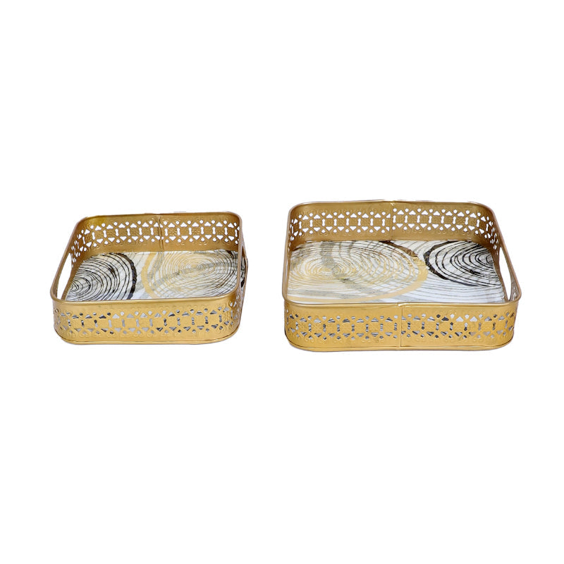 Tyla Abstract Serving Tray - Set Of Two media 4