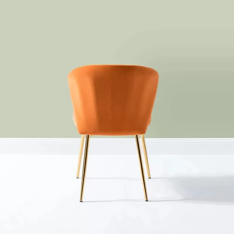 Cozyra Metal Accent Chair - Orange media 6