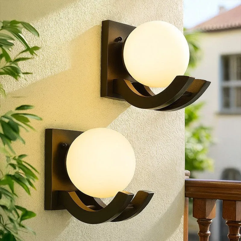 Moon Gooseneck Moon Wall  Lamp - Set Of Two media 1