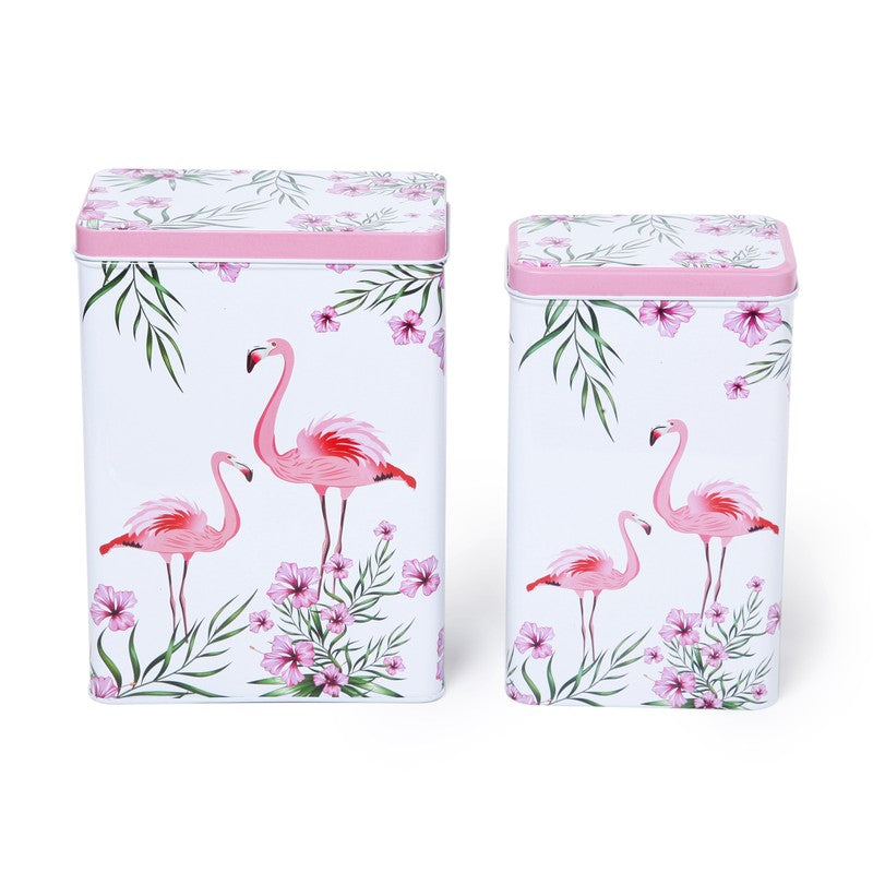 Flamingo Storage Box - Set Of Two media 4