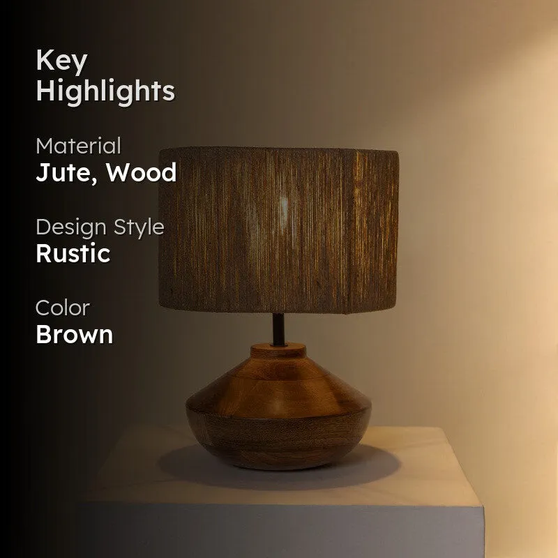 Fig Living Faith Jute Table Lamp - Brown media 2