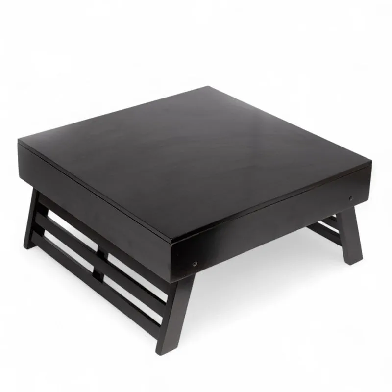 Servon Sheesham Wooden Center Table - Black media 3