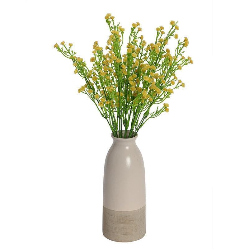 Faux Gypsophila Floral Bunch (Yellow) - Set Of Two media 3