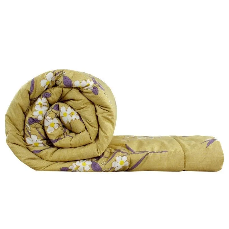 Allure Floral Printed Glace Cotton Comforter - 120 GSM media 4